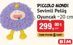 PİCCOLO MONDİ SEVİMLİ PELÜŞ OYUNCAK 20 CM